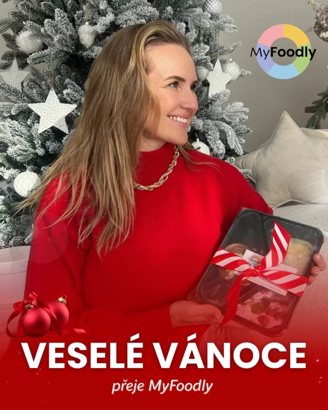 Za celý tým MyFoodly vám přeji kouzelné a klidné vánoční svátky strávené v kruhu těch nejbližších. ✨
Dopřejte si odpočinek, pohodu a dobré jídlo bez výčitek.

Už teď se na vás těšíme - v roce 2026 spolu vykročíme vstříc novým výzvám. 💚

Krásné Vánoce ✨🎄 
Petra Jelínková