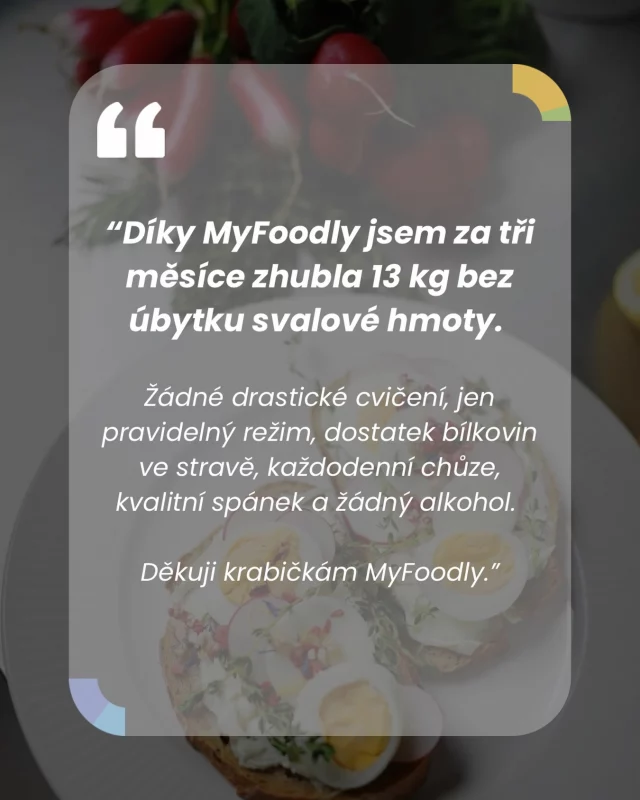 MyFoodly je tvůj pomocník na cestě k vysněné postavě. Vyvážená jídla, dostatek bílkovin a žádné zbytečné přemýšlení. 💚

Právě bílkoviny hrají klíčovou roli při redukci – zasytí, chrání svaly a pomáhají spalovat 🔥